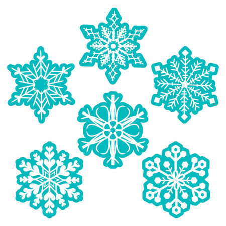 Snowflakes 6" Designer Cut-Outs, Pack of 36