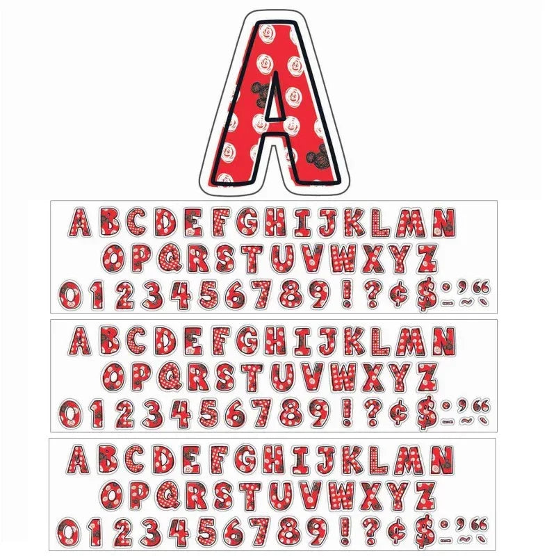 Mickey&reg; Color Pop! Deco 4" Letters, 177 Per Pack, 3 Packs