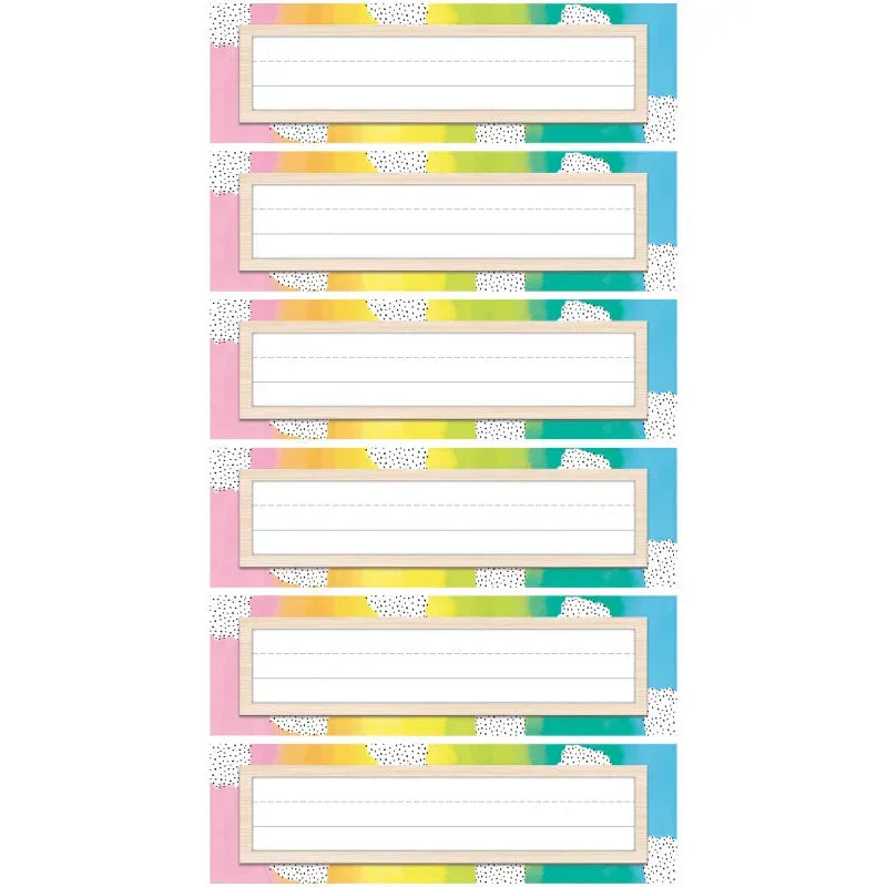 Creatively inspired Nameplates, 36 Per Pack, 6 Packs