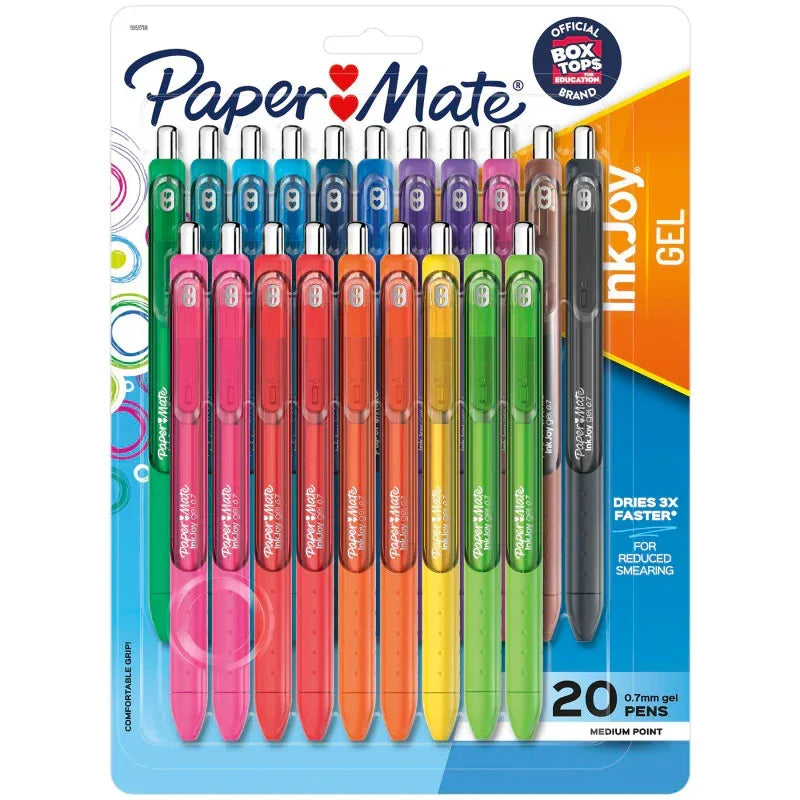 InkJoy Gel Pens, Medium Point (0.7mm), Assorted, 20 Count