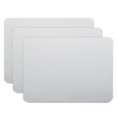 Two-Sided Dry Erase Board, 6" x 9", Pack of 3