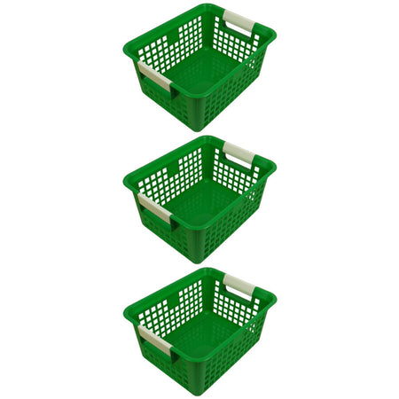 Tattle&reg; Book Basket, Green, Pack of 3
