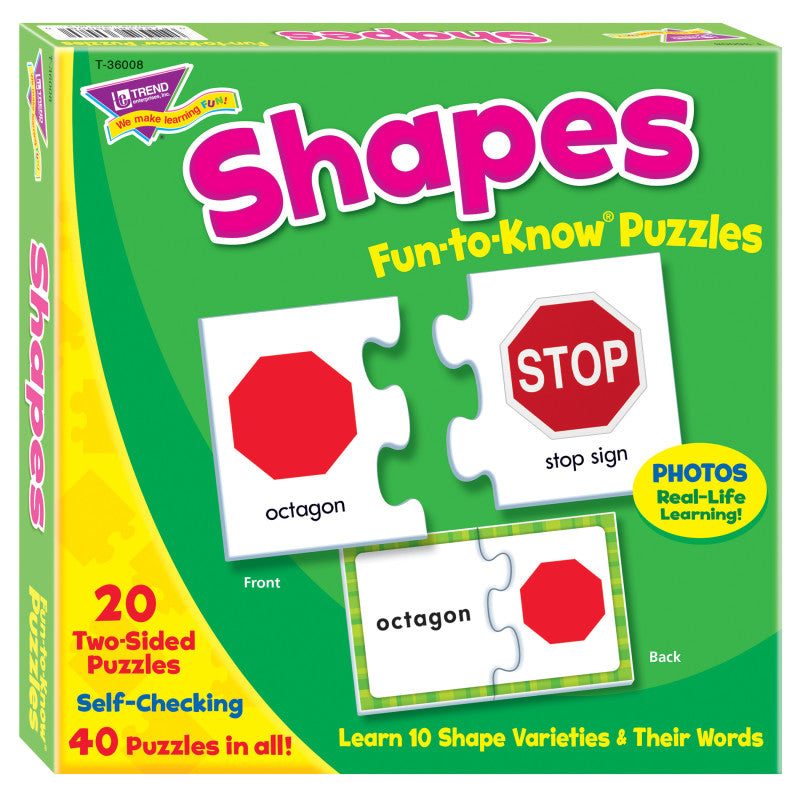 Shapes Fun-to-Know&reg; Puzzles