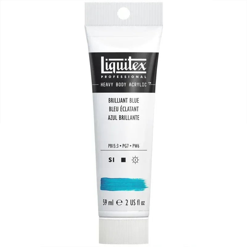 Professional Heavy Body Acrylic Paint, 59 mL Tube, Brilliant Blue
