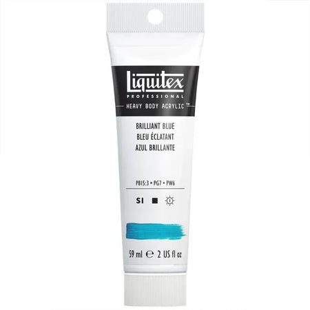 Professional Heavy Body Acrylic Paint, 59 mL Tube, Brilliant Blue