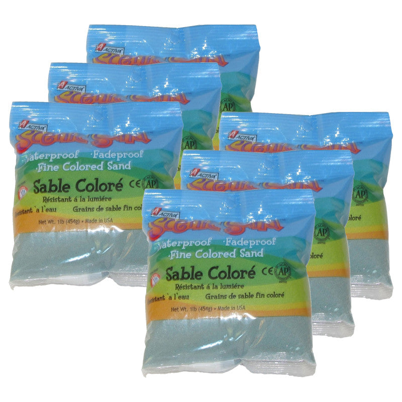 Scenic Sandâ¢ Craft Colored Sand, Moon Shadow, 1 lb (454 g) Bag, Pack of 6