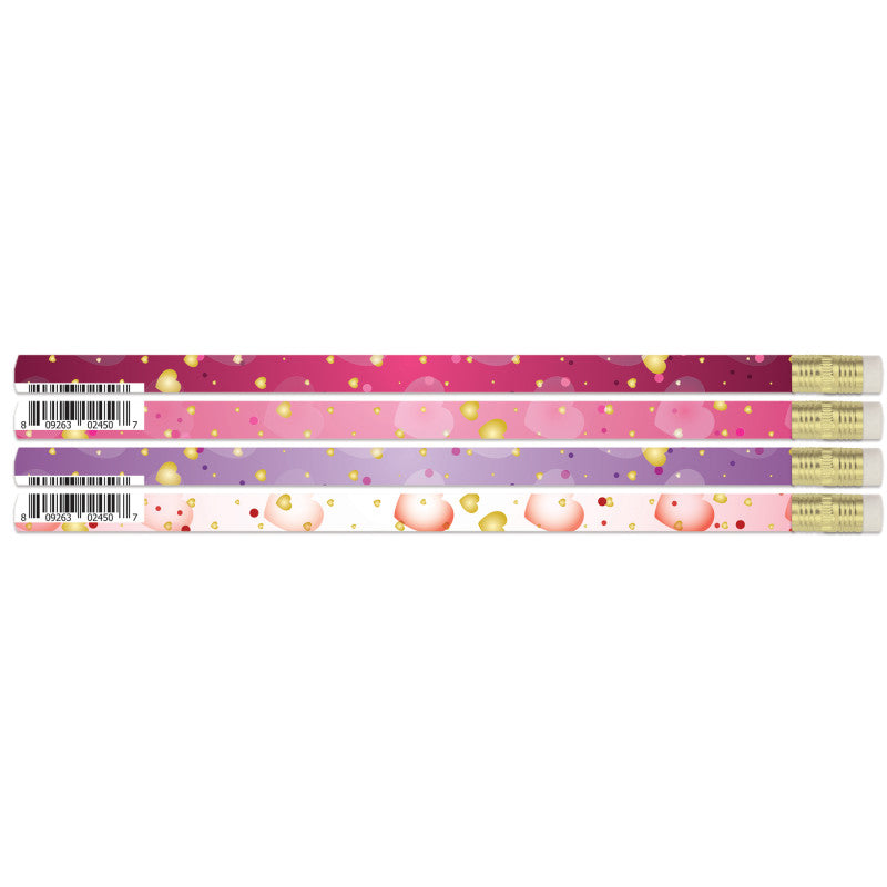 Dreamy Hearts Pencils, Pack of 12