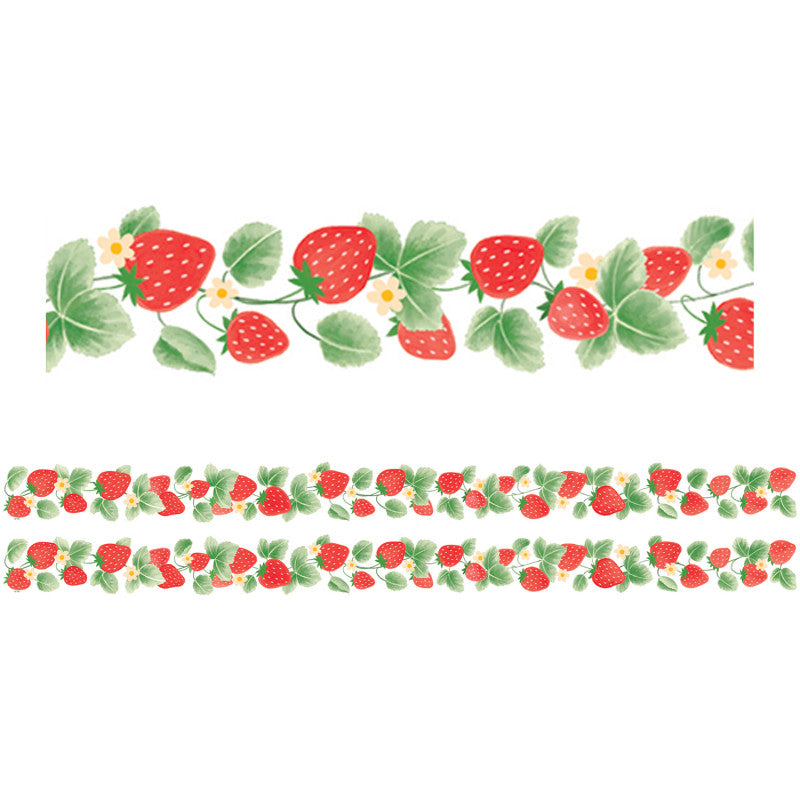 Strawberry Patch Die-Cut Border Trim, 35 Feet Per Pack, 2 Packs