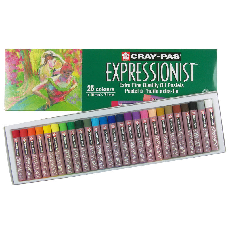Cray-Pas Expressionist Oil Pastels, Assorted Colors, 25-Piece Set