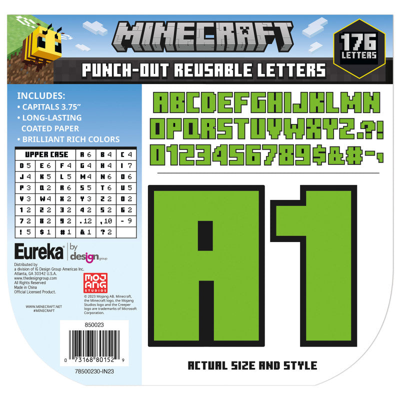 Minecraft Deco Letters, 176 Pieces