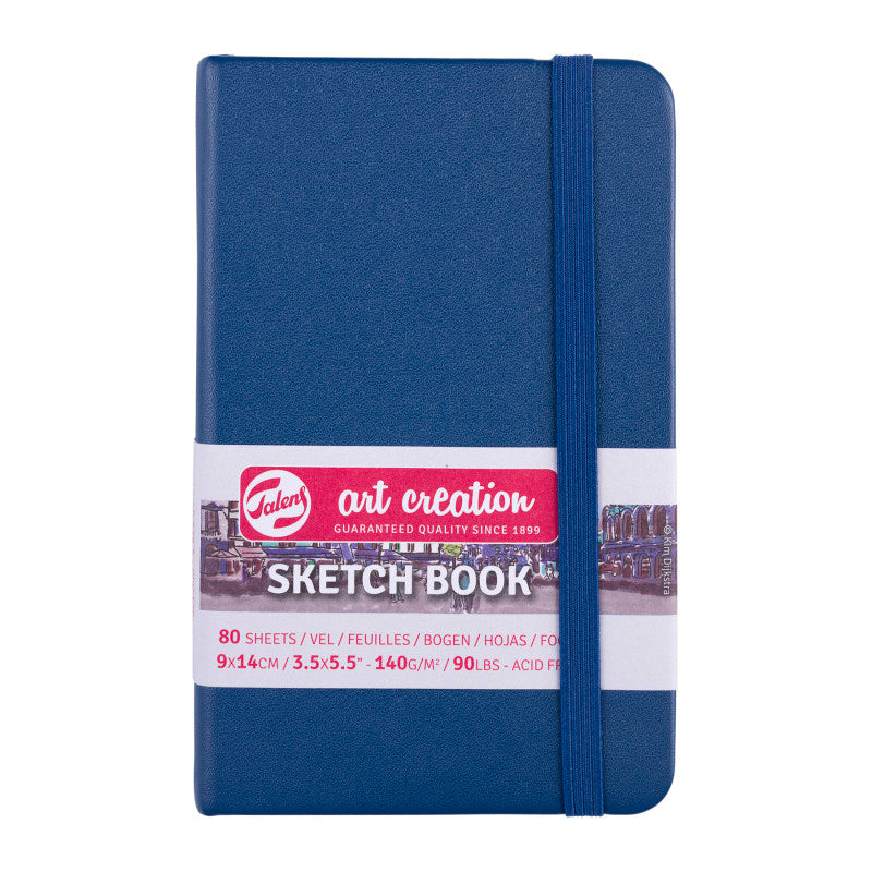 Sketchbook, 80 Sheets, 90lbs, Navy Blue Cover, 3.5" x 5.5" da98a08e24392e922c589a985c4954ff6eaacc83