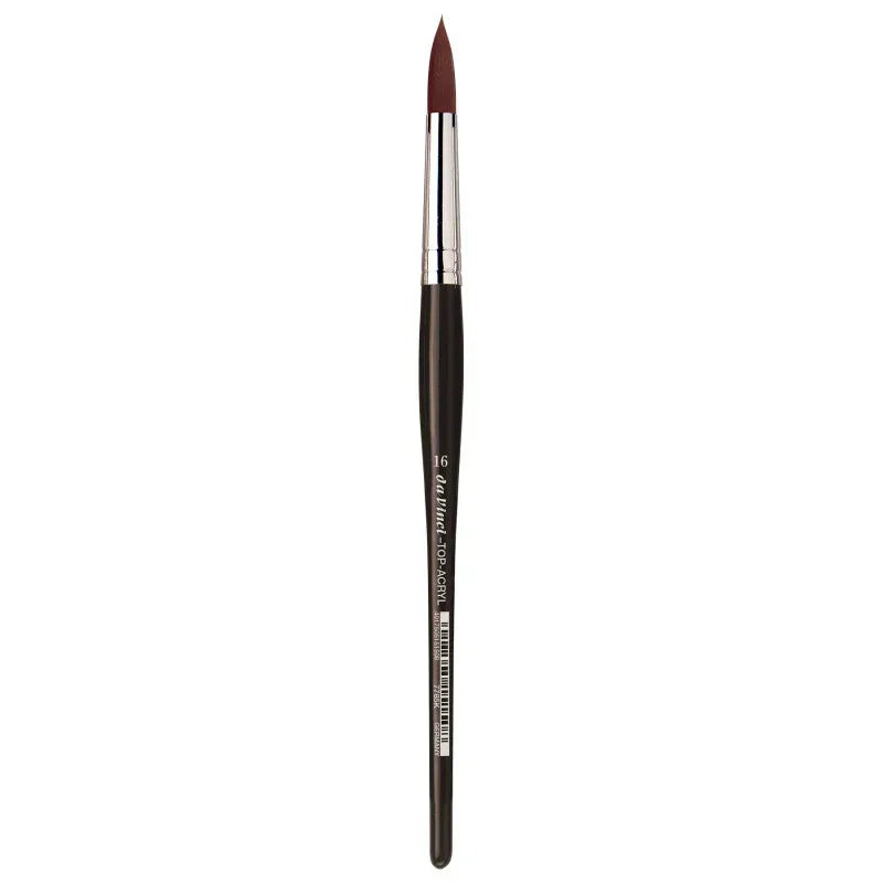 TOP-ACRYL Red-Brown Brush, Synthetic, Acrylic & Oil, Round, Series 7785K, Size 16