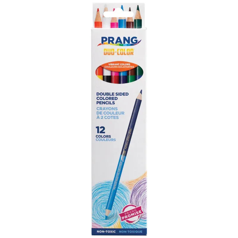 Duo Colored Pencils, 12 Color Set