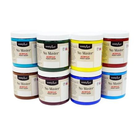 Nu Master Heavy Body Acrylic 8 - 8oz, Secondary Set