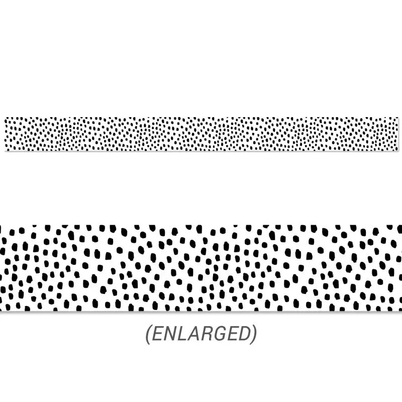 Black Messy Dots EZ Border, 48 Feet