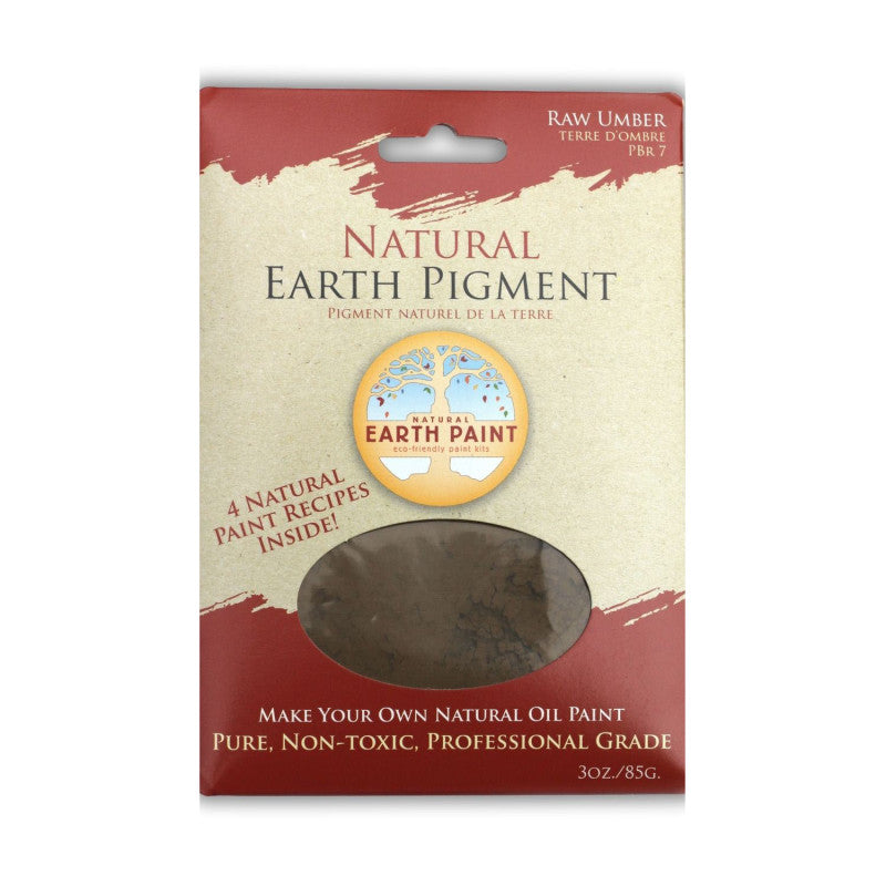 Earth & Mineral Pigment, Raw Umber, 3 oz