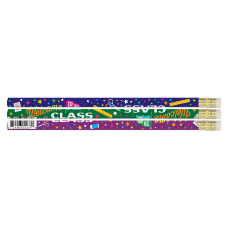 Welcome To Our Class Motivational Pencils, 12 Per Pack, 12 Packs