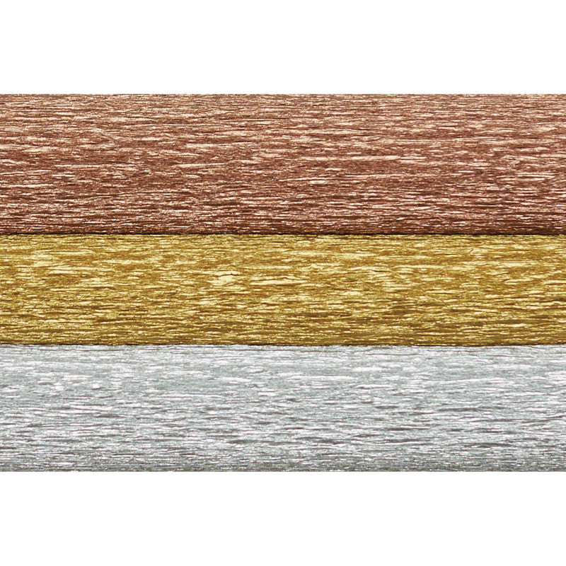Extra Fine Crepe Paper, Metallic Assortment, 10.7 sq. ft