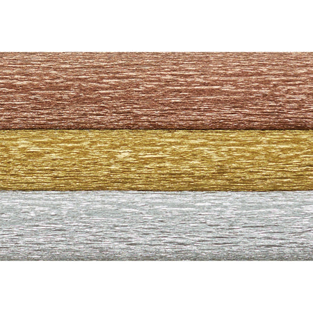 Extra Fine Crepe Paper, Metallic Assortment, 10.7 sq. ft