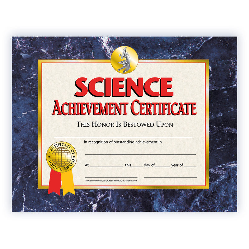 Science Achievement Certificate