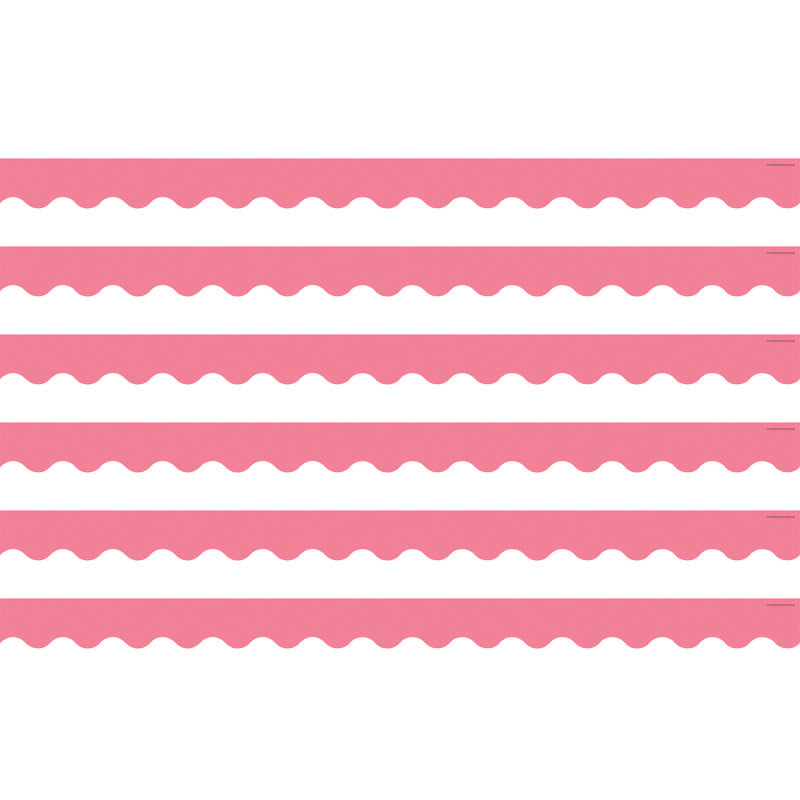 Light Pink Scalloped Border Trim, 35 Feet Per Pack, 6 Packs