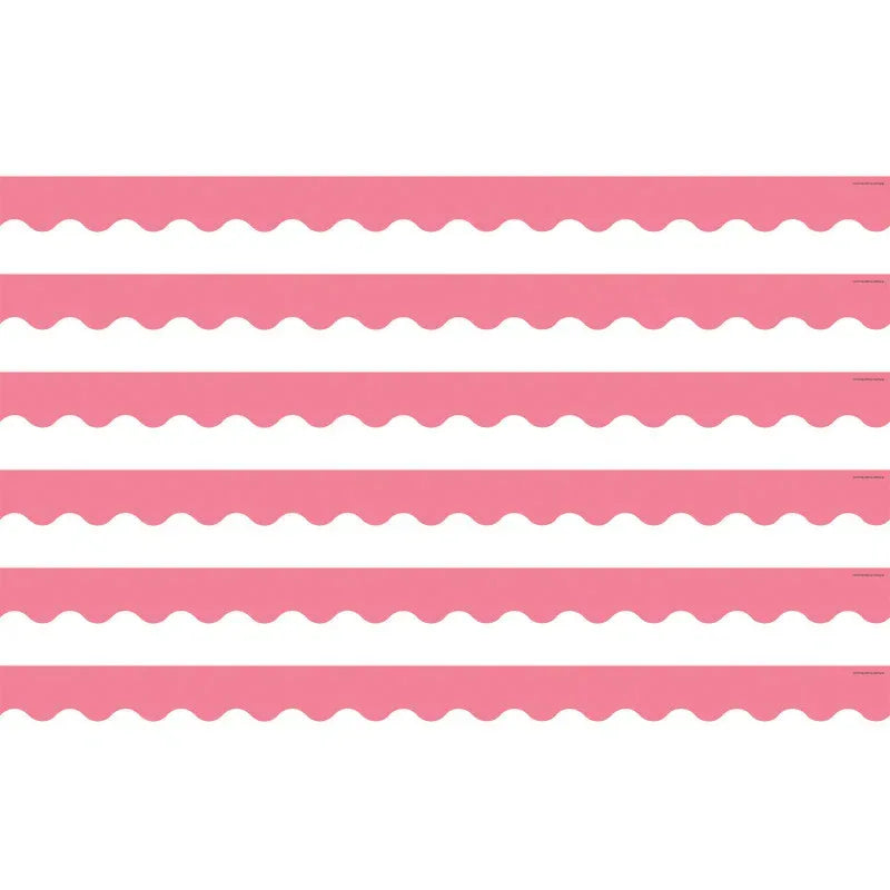Light Pink Scalloped Border Trim, 35 Feet Per Pack, 6 Packs