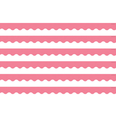 Light Pink Scalloped Border Trim, 35 Feet Per Pack, 6 Packs