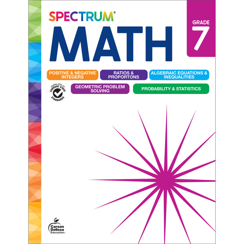 Spectrum Math Workbook, Grade 7