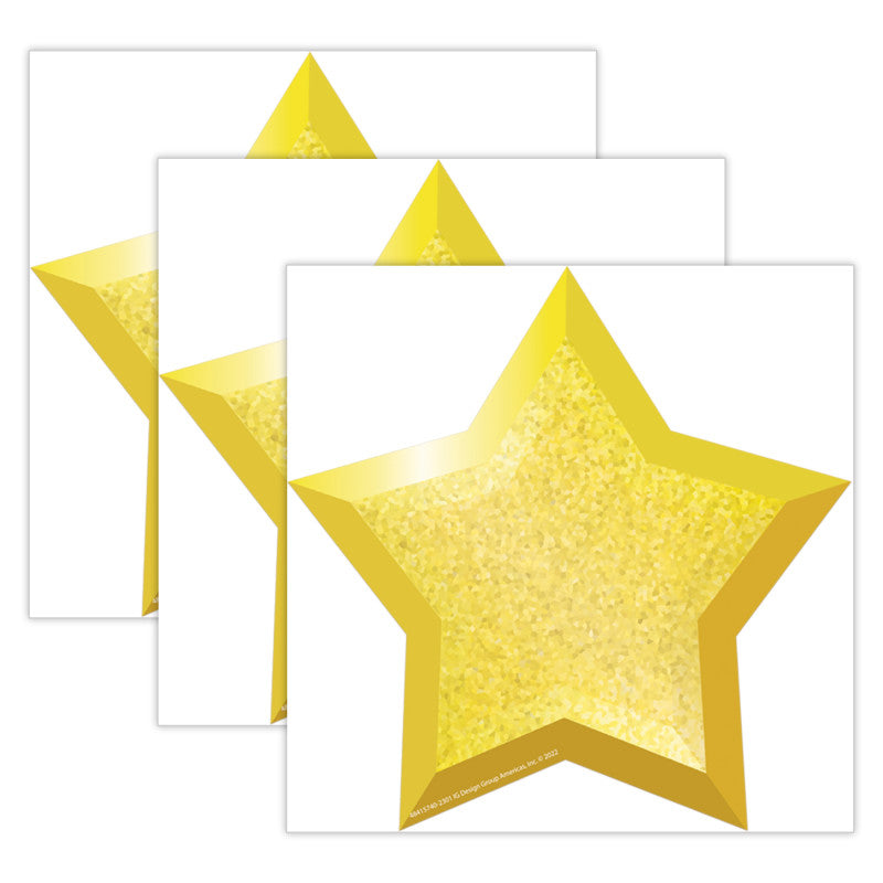 Stars Paper Cut-Outs, 36 Per Pack, 3 Packs