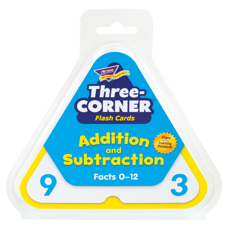 Addition and Subtraction Three-Corner&reg; Flash Cards
