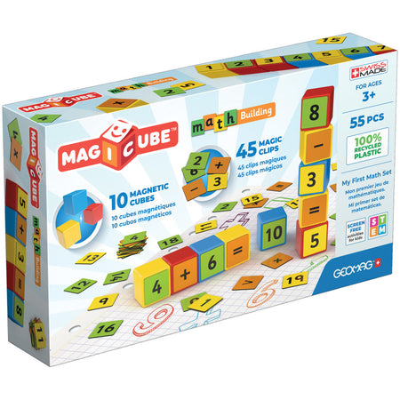 Magicube&trade; Math Building Set, Recycled, 55 Pieces