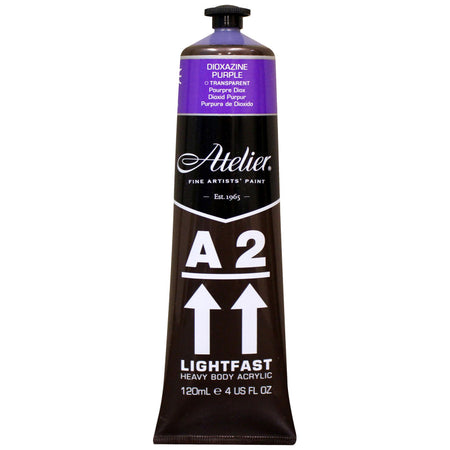 A2 Heavy Body Lightfast Artist Acrylic, 4 oz., Dioxazine Purple Hue
