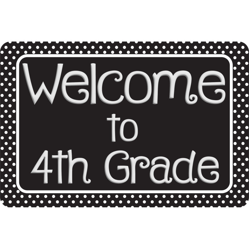 The Original Fun Matâ¢, Welcome Mat, 15.5x23.5 in, Welcome to 4th Grade