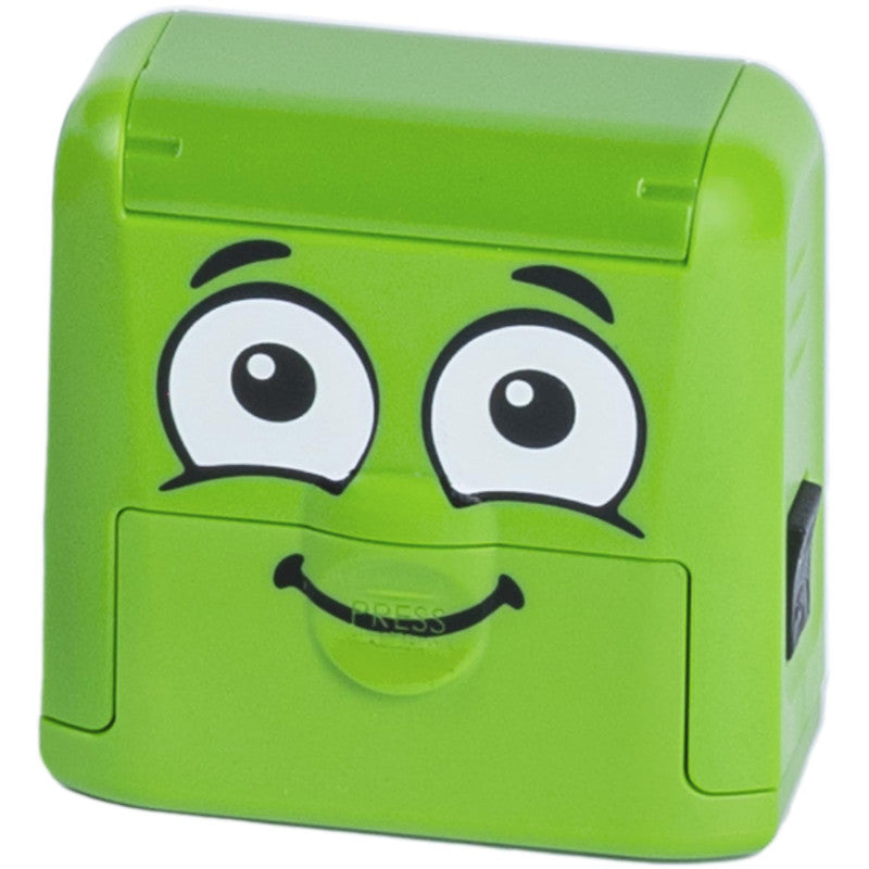 Customizable Kids' Name Stamp Kit for Clothing and Belongings, Green