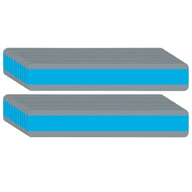 Double Wide Sentence Strip Reading Guide, 1-1/4" x 7-1/4", Blue, Pack of 24