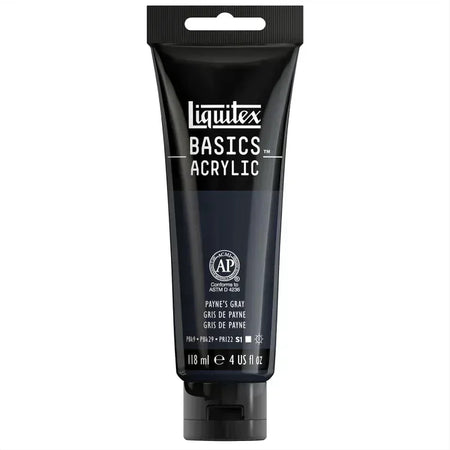 BASICS Acrylic Paint, 118 mL Tube, Payne's Gray
