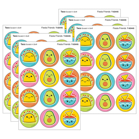 Fiesta Friends, Taco scent Scratch 'n Sniff Stinky Stickers&reg;, 48 Per Pack, 6 Packs