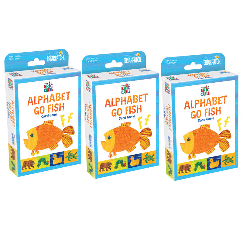 The World of Eric Carle&trade; Alphabet Go Fish Card Game, Pack of 3