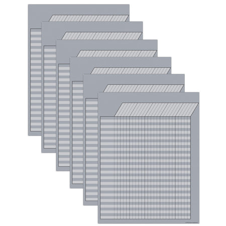 Gray Incentive Write-On/Wipe-Off Chart, Pack of 6
