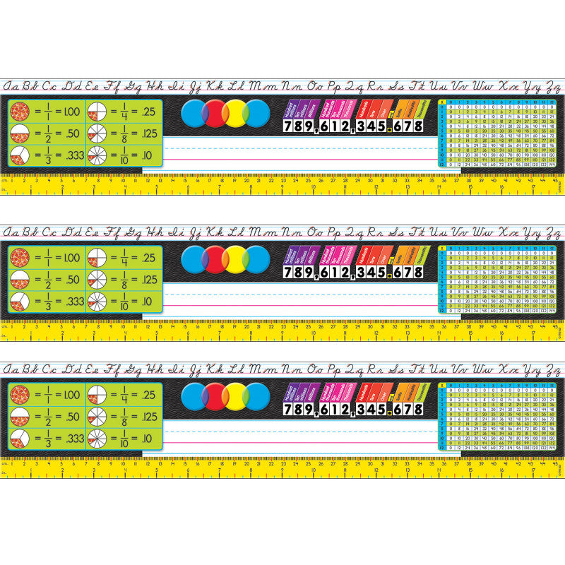 Modern Desk Toppers&reg; Reference Name Plates, Grades 3-5, 36 Per Pack, 3 Packs