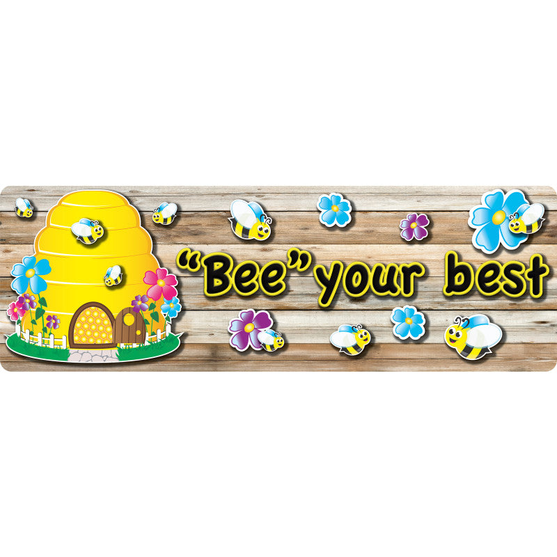 The Original Fun Mat&trade;, Mat Runner, 15.5" x 47", Bee Themed Positive Sayings