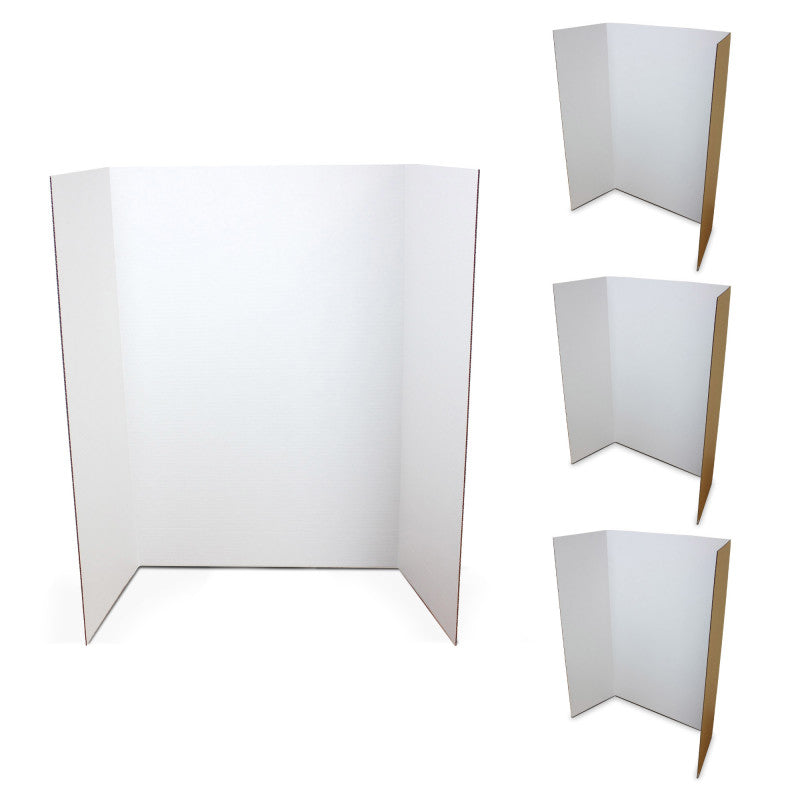 1-Ply Project Board, 36" x 48", White, Pack of 4