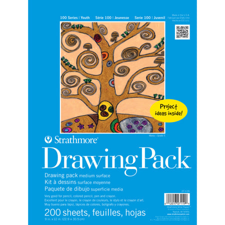 100 Series Drawing Bulk Sheet, 9x12 inch, 200 Sheets