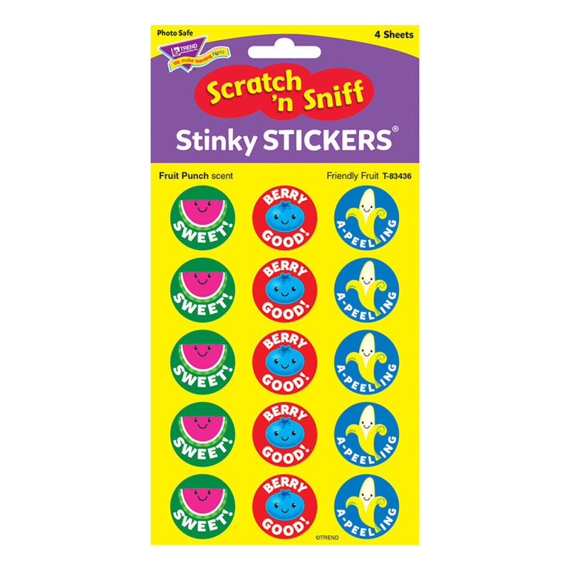 Friendly Fruit/Fruit Punch Stinky StickersÂ®, 60 ct.