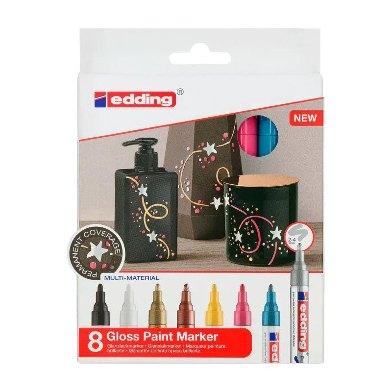 750 Series Gloss Paint Marker, Assorted Colors, Set of 8