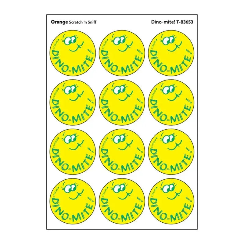 Dino-mite!/ Orange Scent Stickers, 24 ct.