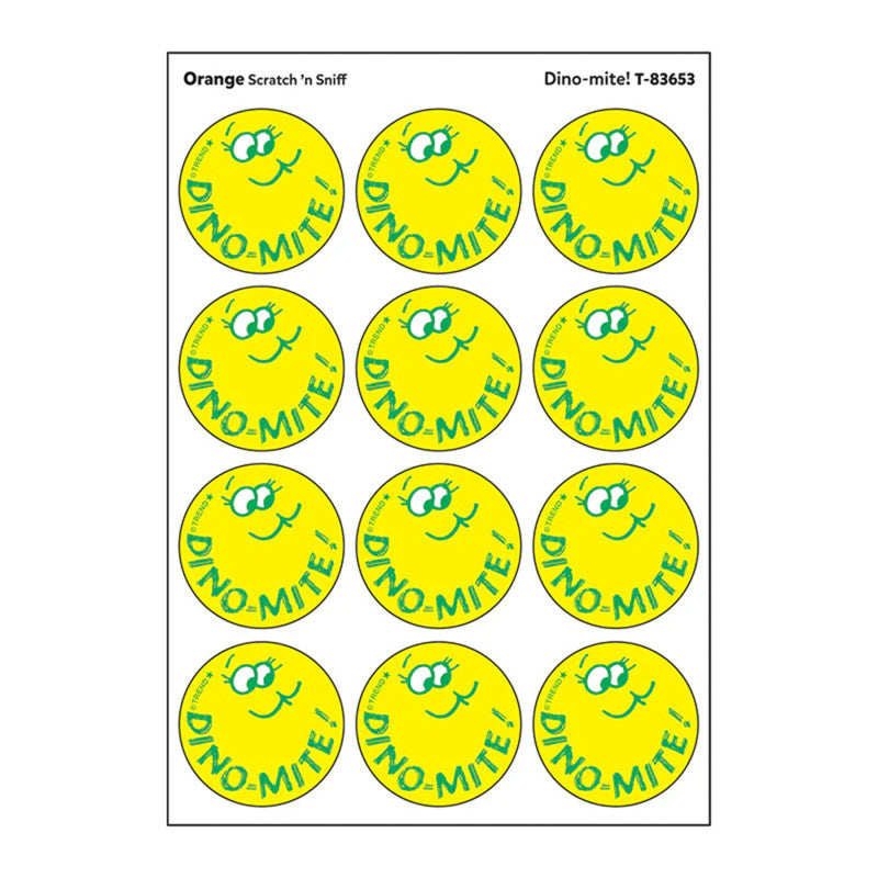 Dino-mite!/ Orange Scent Stickers, 24 ct.