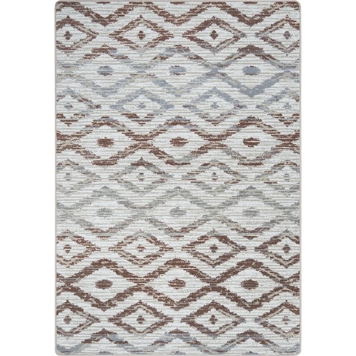 Diamond Oasis 3'10" x 5'4" area rug in color Terracotta