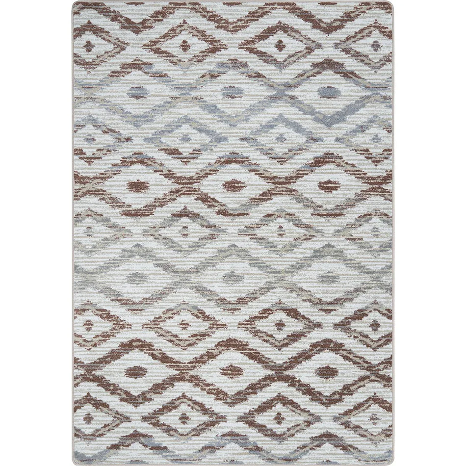 Diamond Oasis 10'9" x 13'2" area rug in color Terracotta