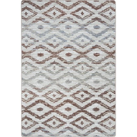 Diamond Oasis 7'8" x 10'9" area rug in color Terracotta